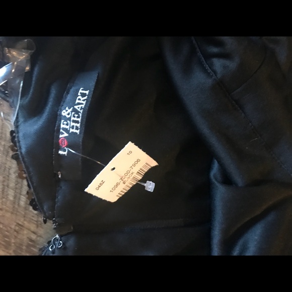 NWT Love & heart sexy black medium dress - Picture 4 of 4